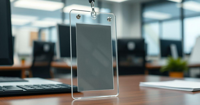 Porta Crachá Vertical Transparente: A Solução Ideal para Organização e Identificação Profissional