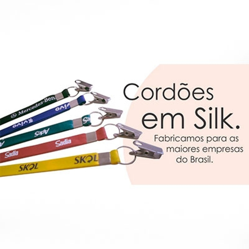 Cordão Personalizado Crachá Preço Parque São Domingos - Cordão de Crachá Personalizado Pará